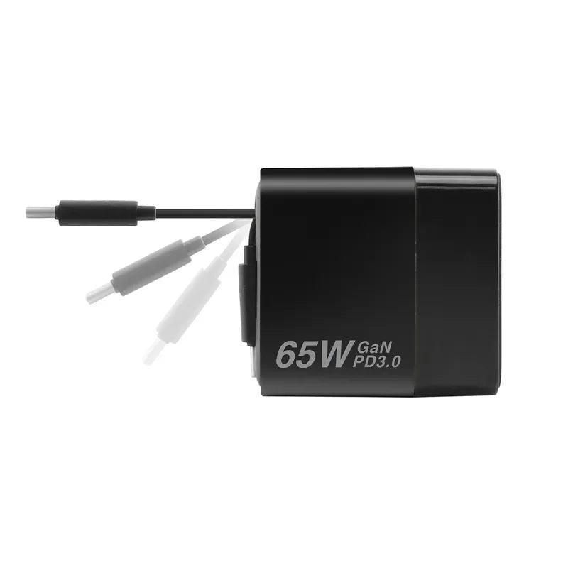 XPower 65W GaN 3in1 Desktop Charger - Black - Tashqila XPower 65W GaN 3in1 Desktop Charger - Black - Tashqila